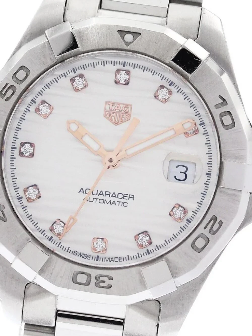 TAG HEUER Aqua racer WBD2320 11P diamond Automatic Ladies Watch_960083